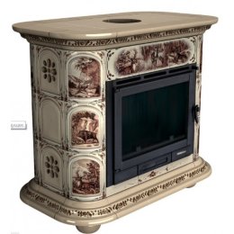 Каминная облицовка КимрПечь Прованс центральная Звери